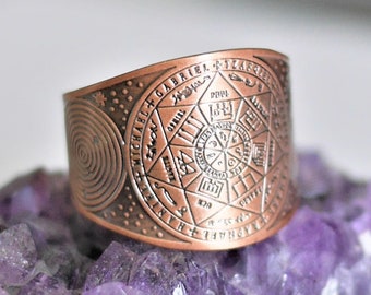 Sello de los 7 Arcángeles//Anillo de Protección//Esoterismo//7 Arcángeles//Amuleto//Talismán//Arcángeles//Esoterismo//Magia Blanca//Pentáculo