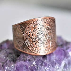 7 Archangels Seal Ring – Divine Protection Talisman, Esoteric Amulet, Sacred Sigils, Spiritual Gift, Angelic Magic, Gift