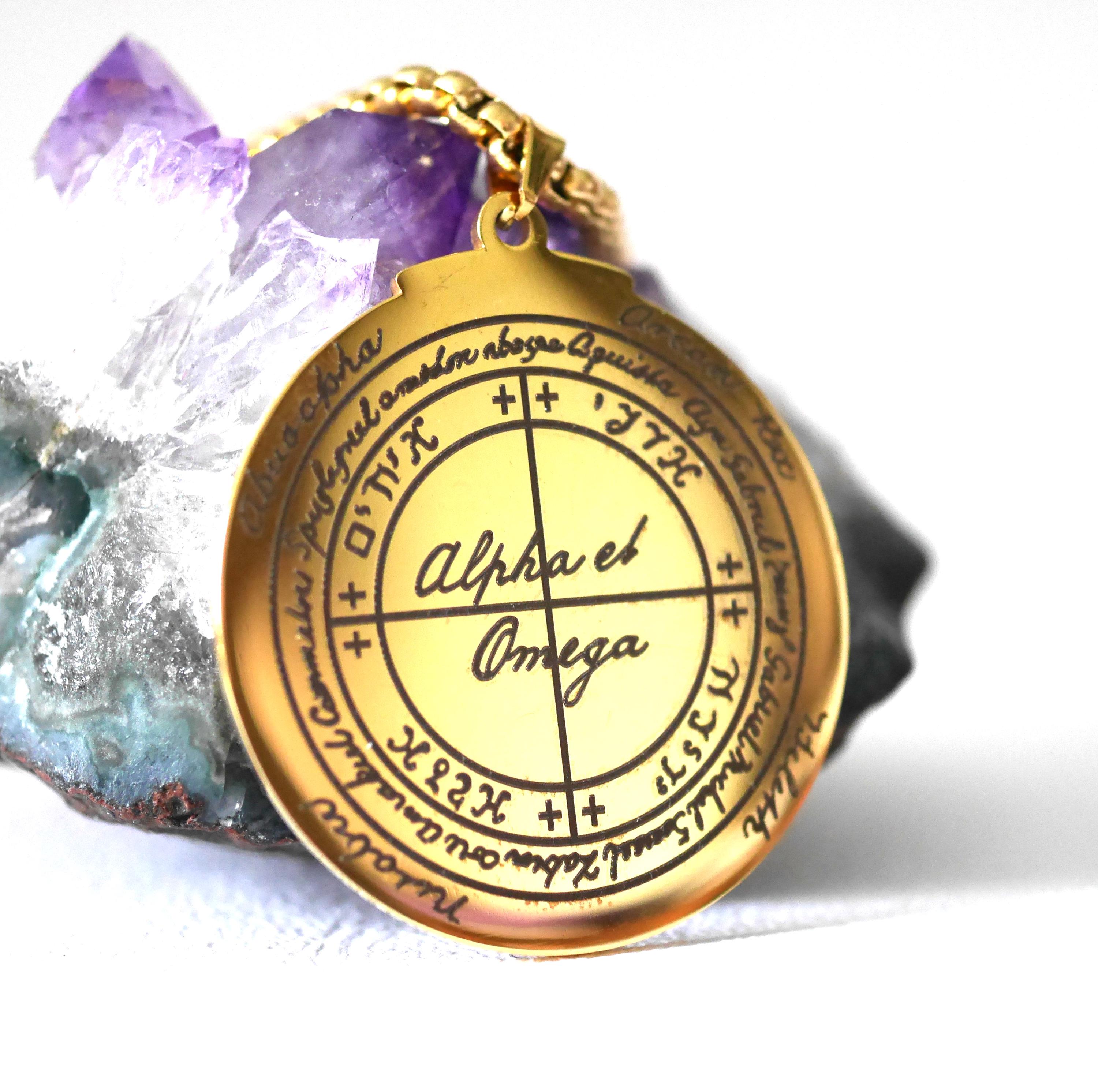 Alpha Omega Seal Talisman/solomon's Magic Circle/powerful