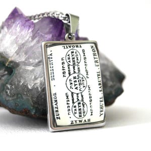 Talismán de la Mesa de los Espíritus del Fuego/Séptimo Libro de Moisés/Amuleto de Magia Blanca y Piromancia/Esoterismo/Sello de Dominación/Colgante