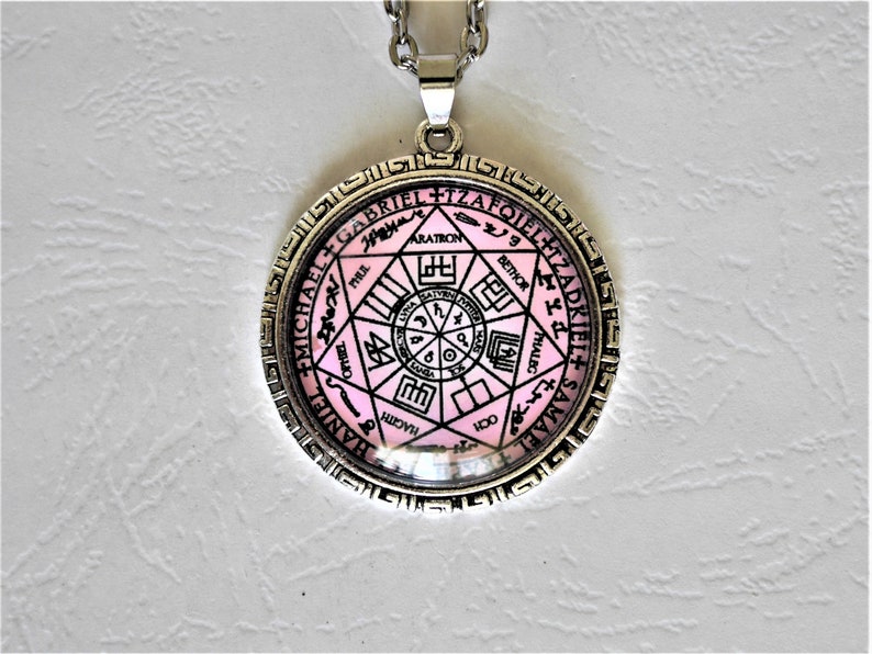 Talisman der 7 Erzengel //Talisman Salomos// Magisches Siegel//Pentagramm der Erzengel//Amulett//Esoterik//Geschenk für Männer//Geschenk für Frauen Bild 8