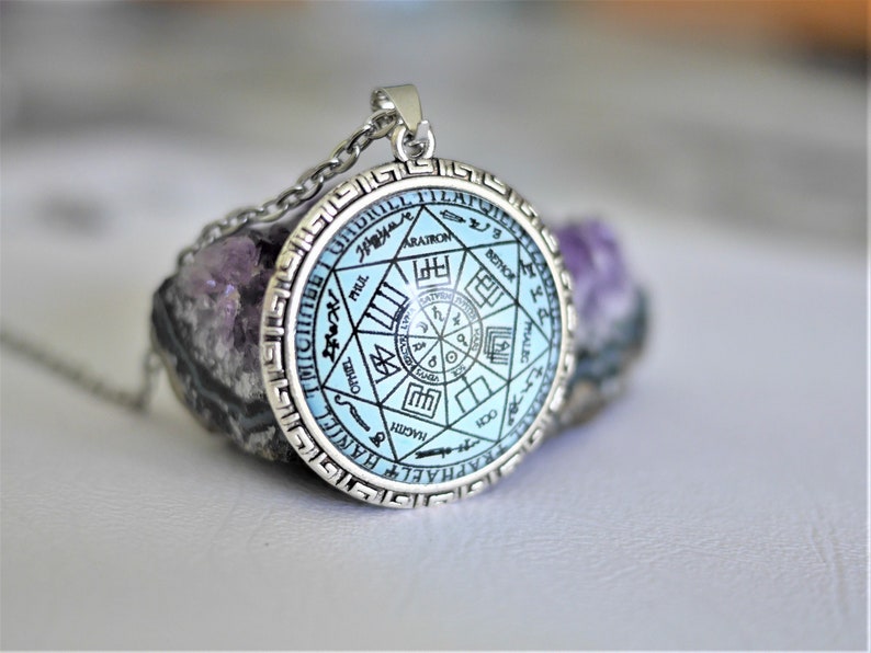 Talisman der 7 Erzengel //Talisman Salomos// Magisches Siegel//Pentagramm der Erzengel//Amulett//Esoterik//Geschenk für Männer//Geschenk für Frauen Bild 3