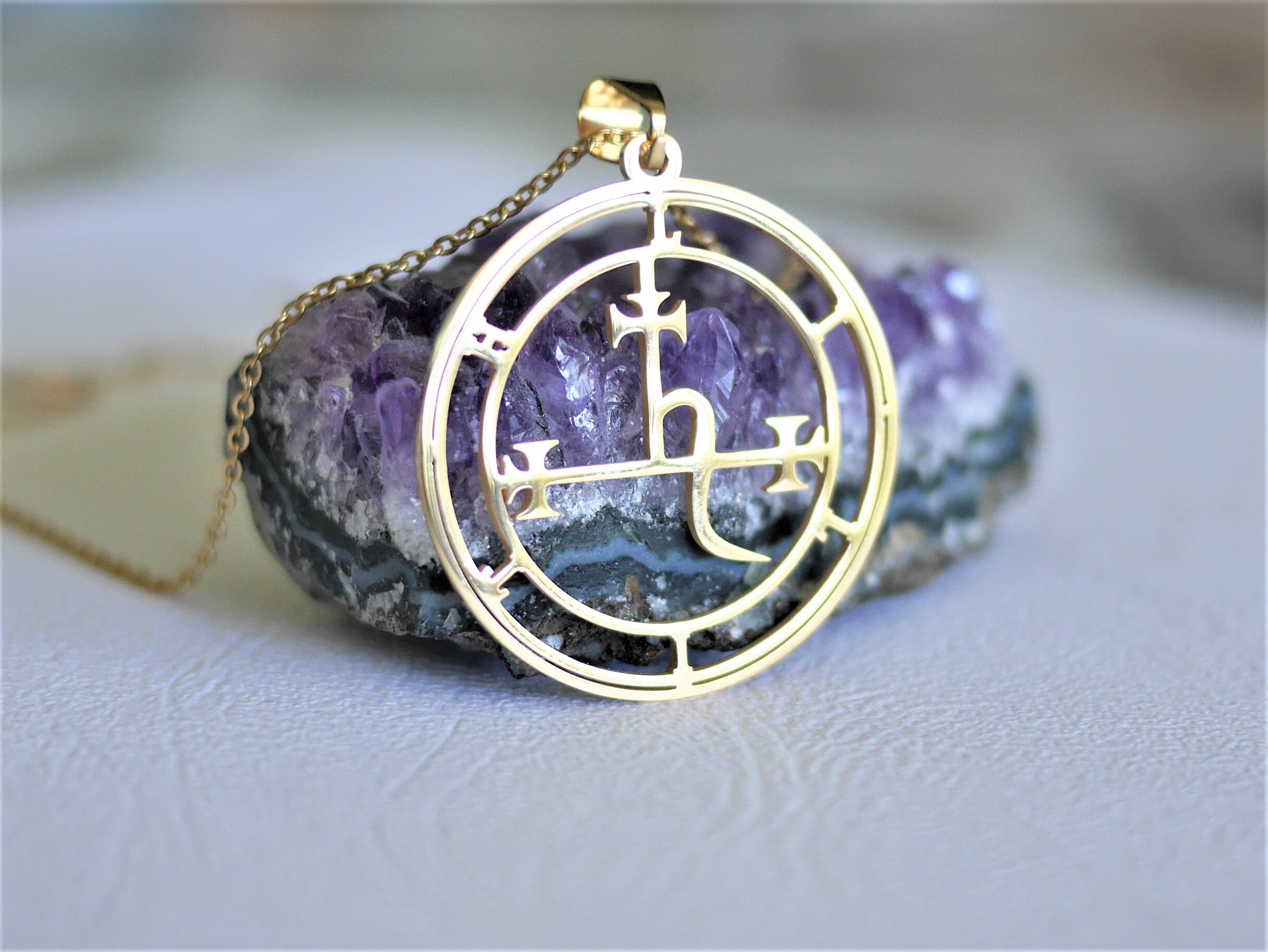 Lilith Magic Sigil Talisman - Lilith Amulet, Lunar Goddess, Esotericism, Occultism, Witchcraft, Ars Goetia, Luciferian