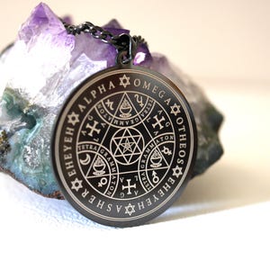 Talisman Grand Pentacle of Solomon/Pentacle of Protection and Success/Amulet/Esoteric Pendant/White Magic/Talisman of Solomon image 4