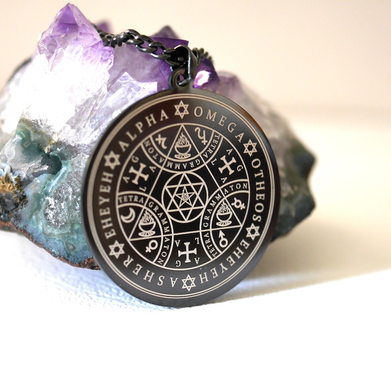 Talisman Grand Pentacle of Solomon/Pentacle of Protection and Success/Amulet/Esoteric Pendant/White Magic/Talisman of Solomon image 4