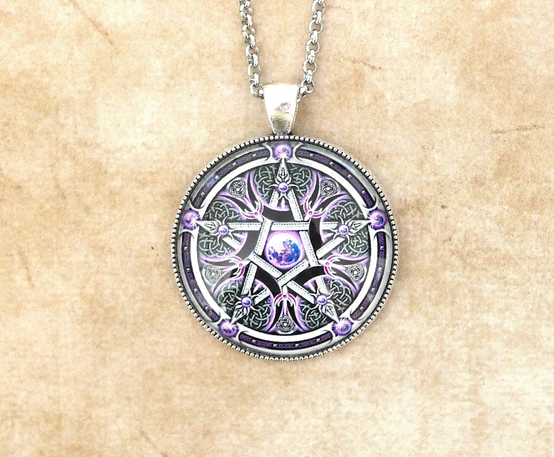 Talisman Pentagramme Onyx//Talisman//Cadeau Homme//Cadeau Femme//Pentagramme//Amulette Magique//Amulette de Protection//Amulette//Pendentif zdjęcie 6