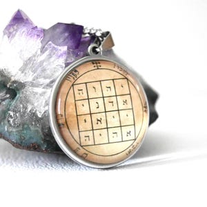 Talismano 1° Pentacolo di Saturno/Amuleto del Potere e del Carisma/Sigillo Magico/Pentacolo di Salomone/Esoterismo e Magia/Clavigula di Salomone