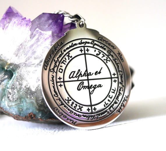 Alpha Omega Seal Talisman/solomon's Magic Circle/powerful