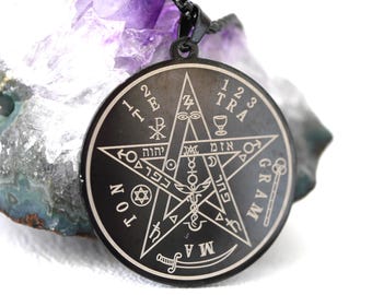Solomon's Pentagram Talisman/Protection Amulet Against Dark Energies/Tetragrammaton/White Magic/Esotericism/Exorcism