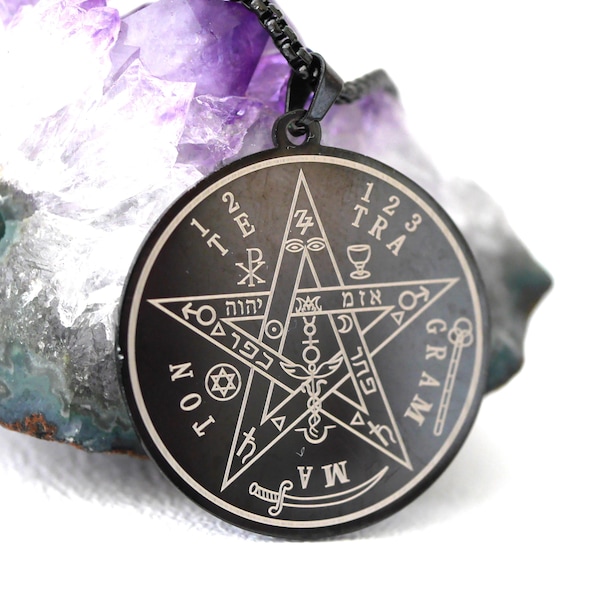 Solomon's Pentagram Talisman/Protection Amulet Against Dark Energies/Tetragrammaton/White Magic/Esotericism/Exorcism