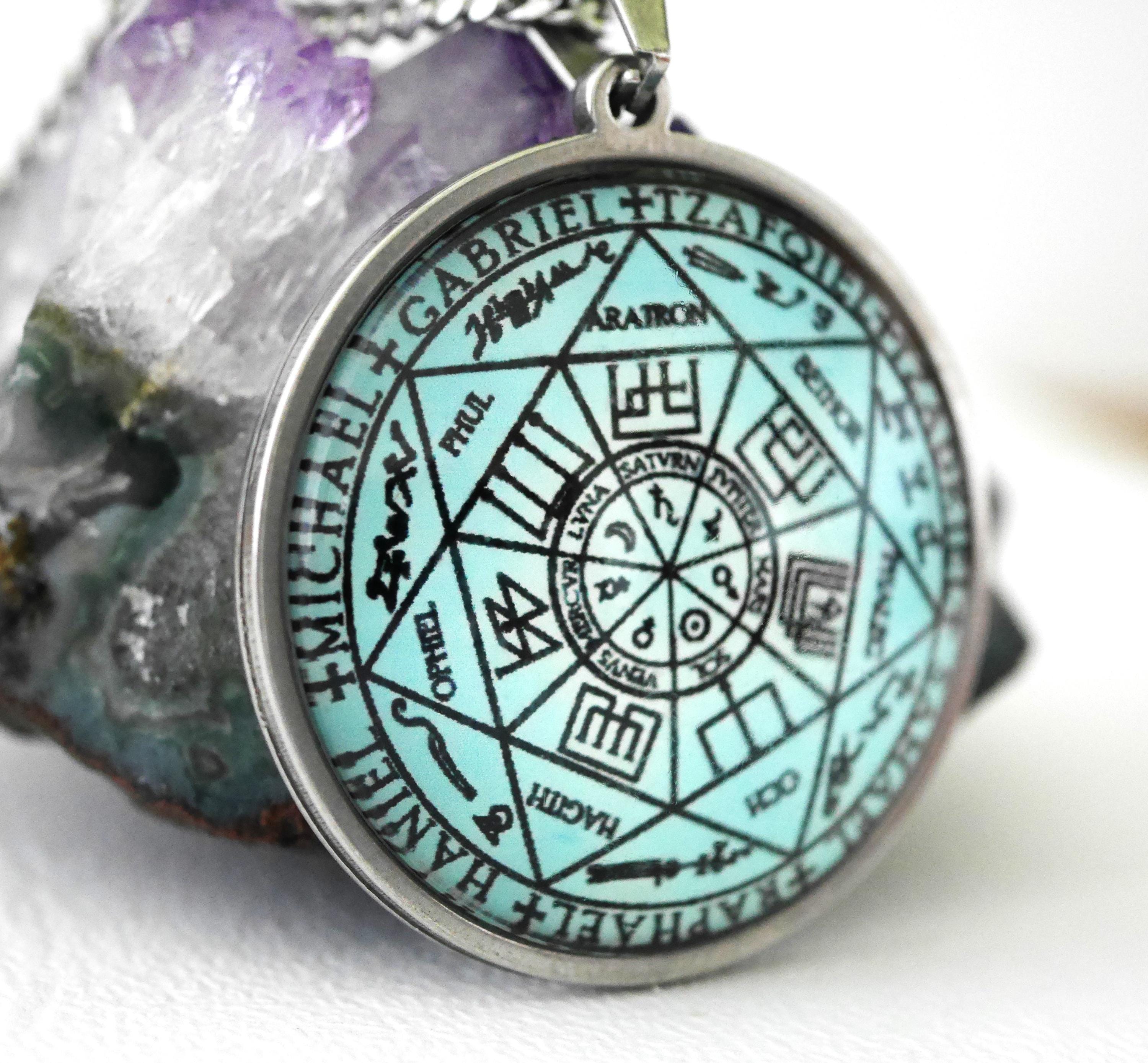 Magic Seal Talisman of the 7 Archangels - Pentacle of Protection, Angelic Sigil, Spiritual Energetic Amulet, Inner Healing