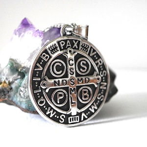 Saint Benedict Exorcism Talisman/Protection Amulet against Evil Forces/Protection of Property and People/Esoteric Pendant