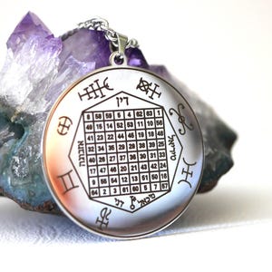 Magisches Quadrat des Merkur-Talismans/Wahrsageamulett für Kommunikation, Geschäft und Erfolg/Merkur-Talisman/Esoterischer Anhänger