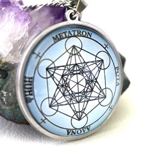 Talisman Archange Métatron – Sceau de Métatron, Amulette Spirituelle Puissante, Collier Esotérique, Protection et Éveil Mystique, Cadeau