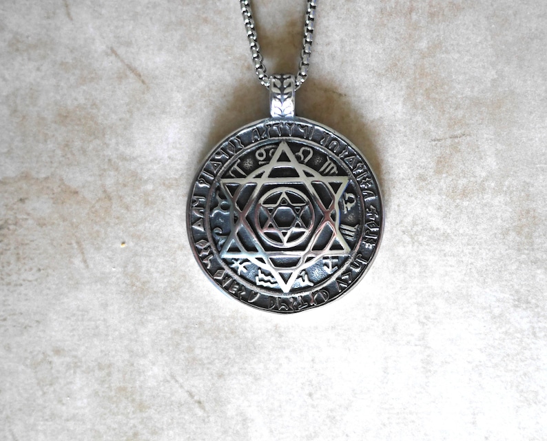 Talisman Hexagramme de Salomon//Amulette Puissante//Cadeau Original//Talisman de Salomon//Amulette//Esotérisme//Cadeau Homme//Cadeau Femme image 2