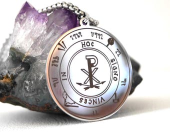 Pentacle N5 Abbé Julio/Powerful Protection Amulet/Monogram of Christ/Blessed Talisman/Ancient Esotericism/White Magic/Original Gift