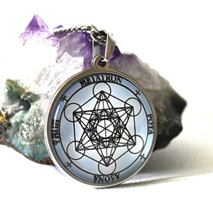 Erzengel Metatron Siegel-Talisman / Spiritueller Führer / Meister des Karmas / Amulett des Schutzes und der spirituellen Erhebung / Esoterik / Weiße Magie Blau