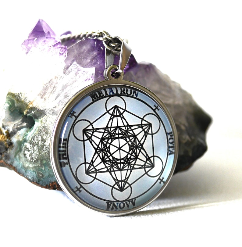 Erzengel Metatron Siegel-Talisman / Spiritueller Führer / Meister des Karmas / Amulett des Schutzes und der spirituellen Erhebung / Esoterik / Weiße Magie Blau