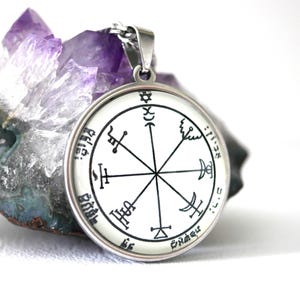 Talisman 7th Pentacle of Jupiter/Talisman of Protection and Wealth/Pentacle of Solomon/Esotericism/Clavigules of Solomon/Amulet Blanc