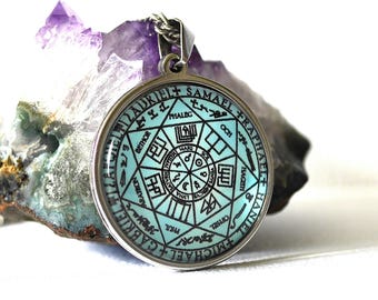 Talisman-Siegel der 7 Erzengel/Schutz vor negativen Energien und okkulten Einflüssen/Pentakel der 7 Erzengel/Esoterik/Magie