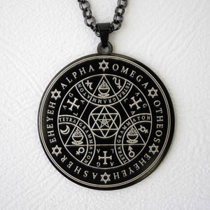 Talisman Grand Pentacle of Solomon/Pentacle of Protection and Success/Amulet/Esoteric Pendant/White Magic/Talisman of Solomon image 2