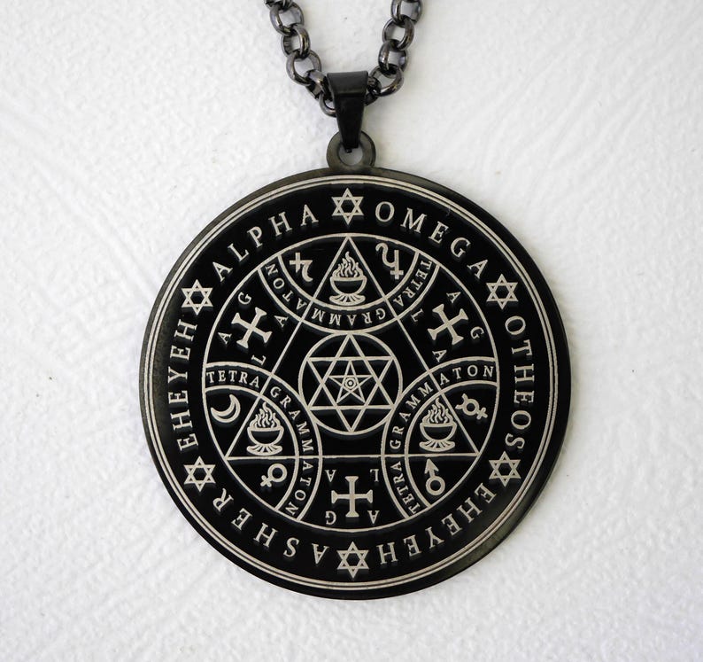Talisman Grand Pentacle of Solomon/Pentacle of Protection and Success/Amulet/Esoteric Pendant/White Magic/Talisman of Solomon image 2