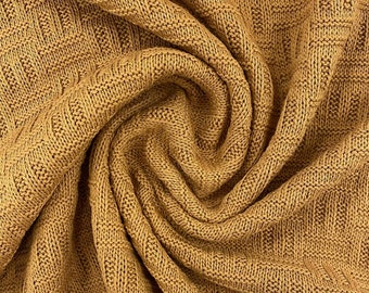 Knitted fabric, cotton, ocher. Art. 5184/1352