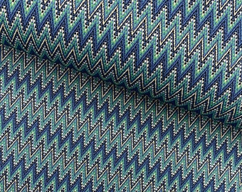 Knit jacquard, Viscotex zigzag. Item 04920