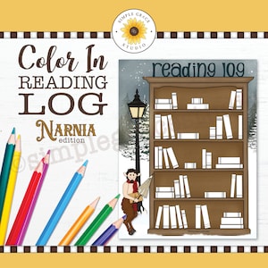 Coloring Page ~ Narnia Reading Log ~ Printable Reading Log ~ Coloring Reading Log