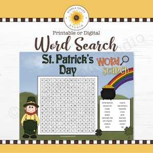 Word Search ~ St Patrick&#39;s Day ~ St Patrick&#39;s Day Word Search ~ Printable ~ Printables