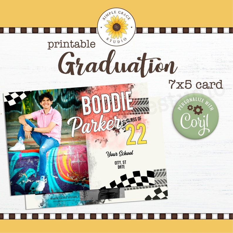 Graduation Announcement Graduate image 1