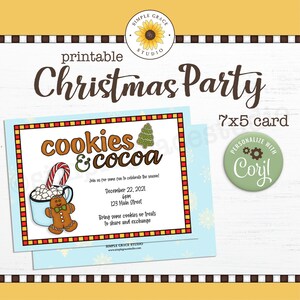 Cookie Exchange Invitation ~ Cookie Exchange ~ Christmas ~ Invitation ~ Party ~ Christmas Party