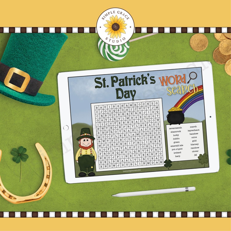 Word Search ~ St Patrick/'s Day ~ St Patrick/'s Day Word Search ~ Printable ~ Printables