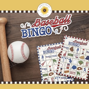 Bingo ~ Baseball Bingo ~ Bingo Game ~ Bingo Cards ~ Printable Bingo