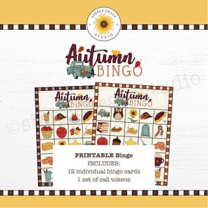 Bingo autunnale ~ Bingo ~ Carte del Bingo ~ Gioco del Bingo