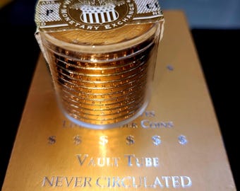 US Presidential 1 Dollar Sealed Uncirculated Tube 12ct Roll