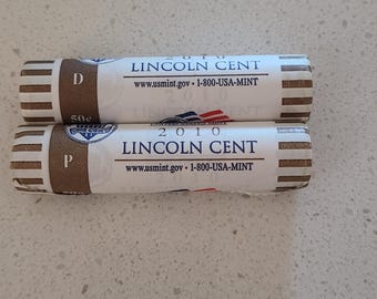 Lincoln Cent US Mint Rolls ( P & D )