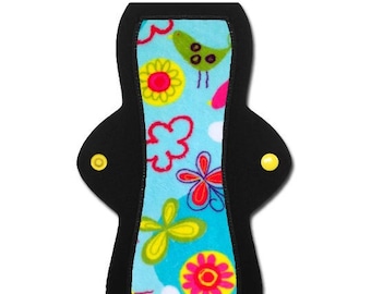 Any Size: Minky Topped Cloth Pad & Pantyliners - Cozy Folk   -  6", 8", 10" 12" 14"