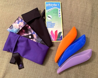 Original pStyle (Smaller) Model/Old School Design! NEW-Limited Supply. Stand-To-Pee Device & Waterproof Carrying Case - Small Scale USA Made