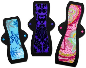 3 Cloth Pad - Basic Starter Set. Mini Sampler Set from Cozy Folk LLC (the best pads you can find)