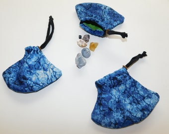 Rock Bag / Pouch for Carrying Crystals in Your Pocket Without Losing Them! - Stone Holder, NickNack Sack - USA Made on a Small Scale -