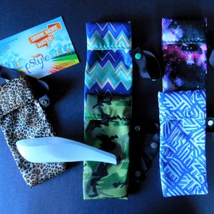 Waterproof Case for pStyle, Stand-to-Pee Device, Various Prints - Lightweight PUL Fabric, Handmade in USA from Majority Domestic Materials. image 8