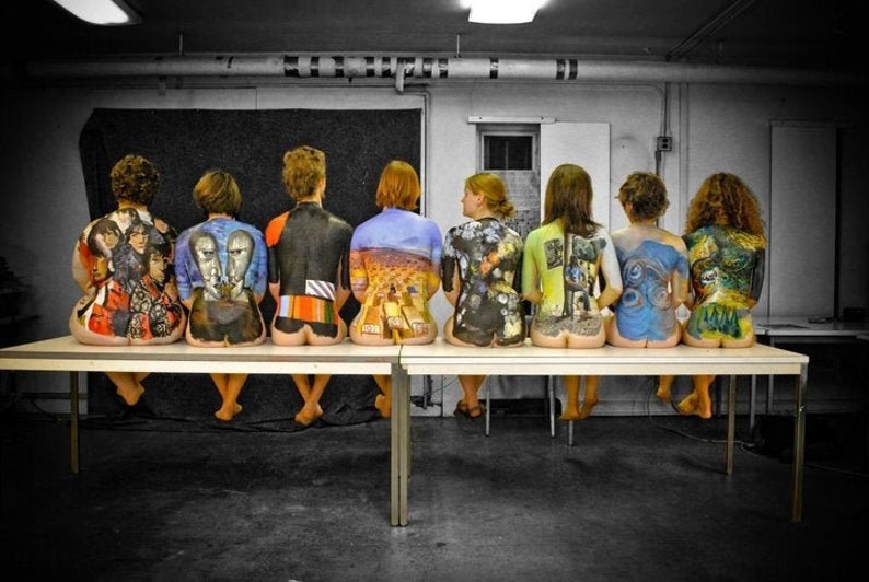 Limited Edition Pink Floyd Poster Art Body Painting. Etsy
