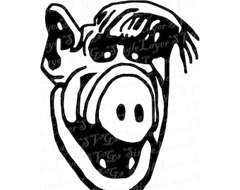 Alf SVG DXF PNG pdf jpg eps files | Vector | Alf tv show svg