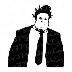 Tommy Boy Chris Farley SVG DXF PNG pdf jpg eps vector files | cricut, cameo, Silhouette, cut file, stencil, clip art