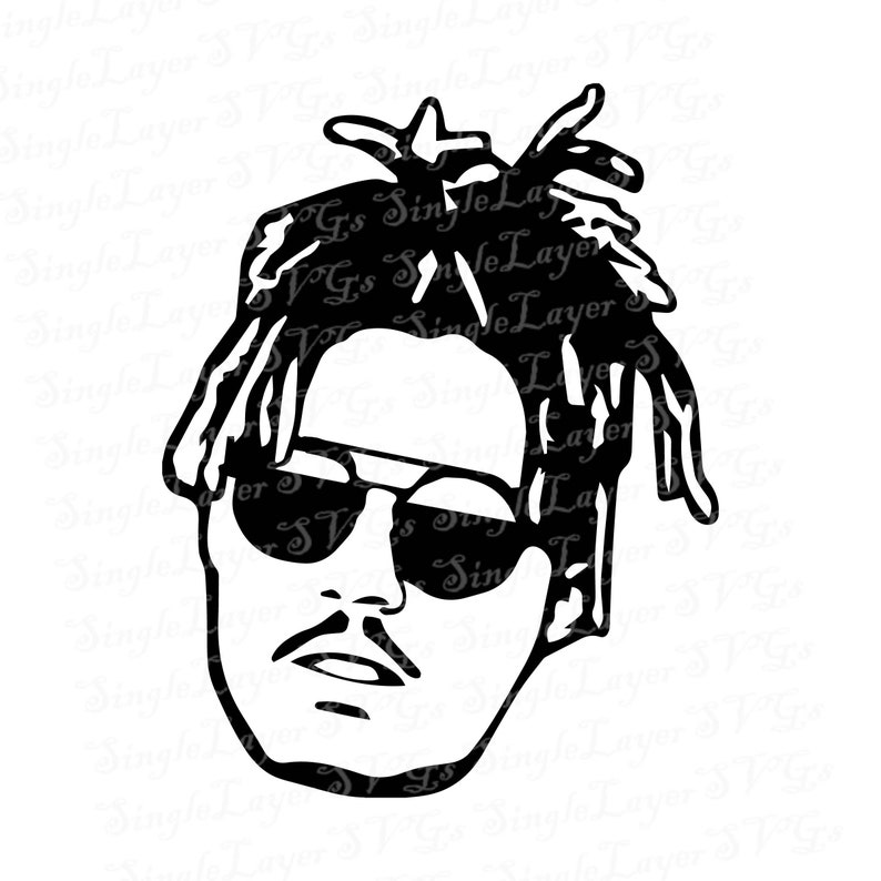 Juice WRLD SVG DXF png pdf jpg eps vector files Juice world Etsy