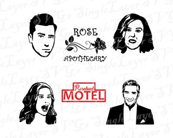 Schitts Creek SVG DXF PNG pdf jpg eps file bundle | Schitt's Creek vector svg dxf jpg