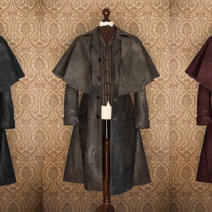 Bloodborne Hunter Style Long Leather Coat duster steampunk Victorian fantasy