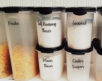Pantry Labels / Custom Pantry Decals / Pantry Sets/ DIY Pantry Stickers/ Vinyl Pantry Labels / DIY Decals for Kitchen Pantry/ Organisation