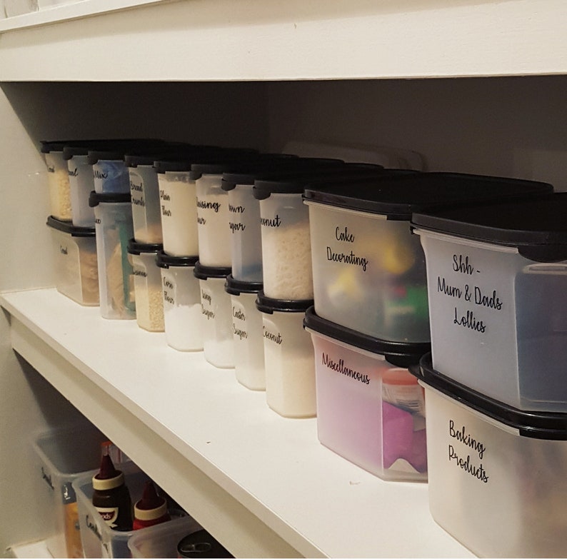 Pantry Labels / Custom Pantry Decals / Pantry Sets/ DIY Pantry Etsy